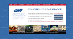 Desktop Screenshot of colonialclaimsservice.com